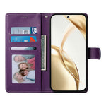 For Samsung Galaxy A57 5G Case Magnetic Snap Litchi Texture Leather Wallet Phone Cover with Wrist Strap