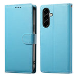 For Samsung Galaxy A57 5G Case Magnetic Snap Litchi Texture Leather Wallet Phone Cover with Wrist Strap