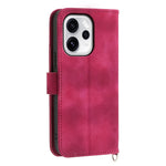 For Oppo Reno15 Pro Max 5G (Global) / Reno15 Pro 5G (China) Case Flower Pattern PU Leather Wallet Phone Cover with Strap