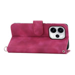 For Oppo Reno15 Pro Max 5G (Global) / Reno15 Pro 5G (China) Case Flower Pattern PU Leather Wallet Phone Cover with Strap