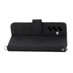 Til Samsung Galaxy A57 5G Etui Blomstermønster PU Læder Pung Telefoncover med Rem
