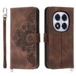 For Xiaomi Redmi Note 15 Pro 4G (Global) Case Flower Pattern PU Leather Wallet Phone Cover with Strap