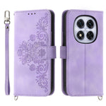 For Xiaomi Redmi Note 15 Pro 4G (Global) Case Flower Pattern PU Leather Wallet Phone Cover with Strap