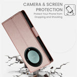 Stand Case for Honor Magic8 Lite 5G / X70 5G / X9d 5G PU Leather Wallet Phone Cover