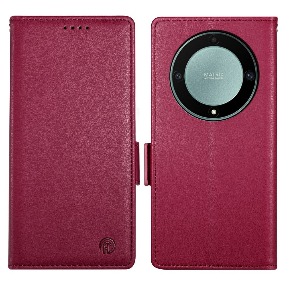 Stand Case for Honor Magic8 Lite 5G / X70 5G / X9d 5G PU Leather Wallet Phone Cover