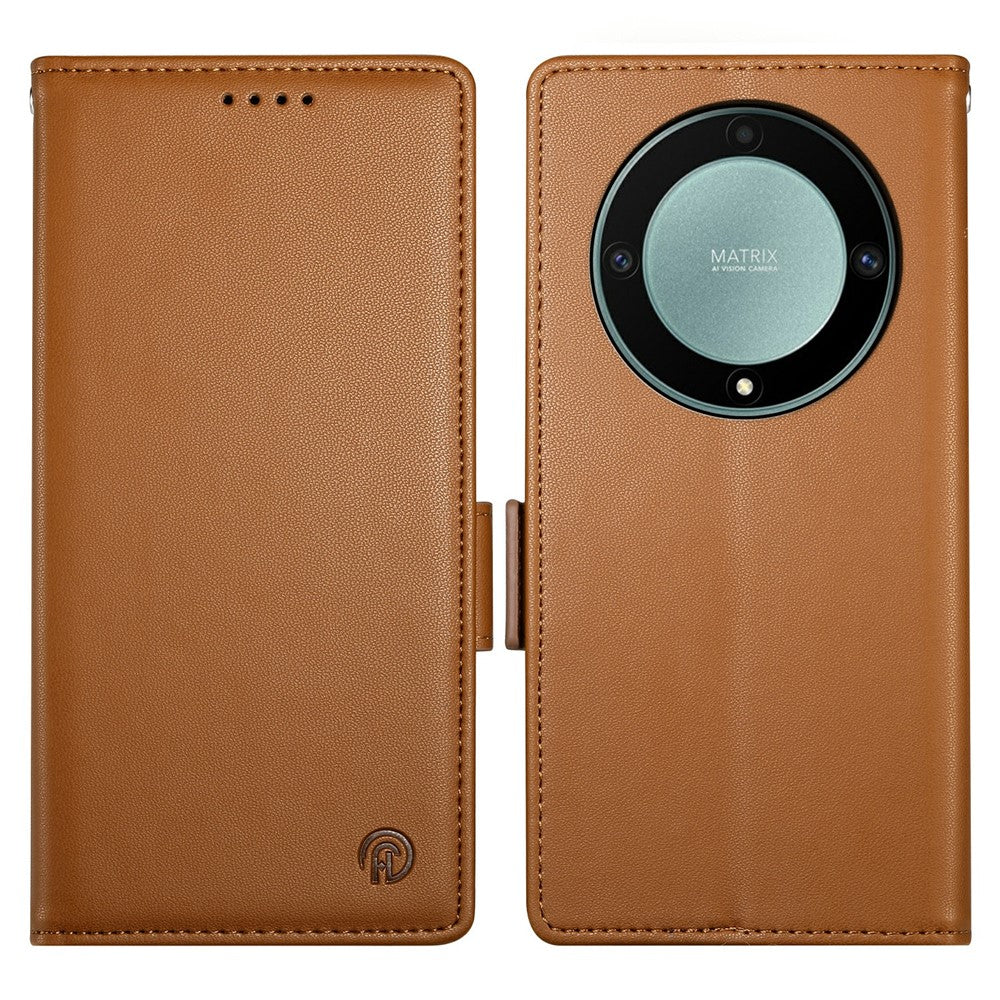 Stand Case for Honor Magic8 Lite 5G / X70 5G / X9d 5G PU Leather Wallet Phone Cover