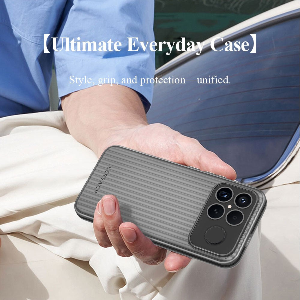 LEREACH TOC Series for Xiaomi Poco F8 Ultra / Redmi K90 Pro Max 5G Case Flowing Grid PC Phone Cover