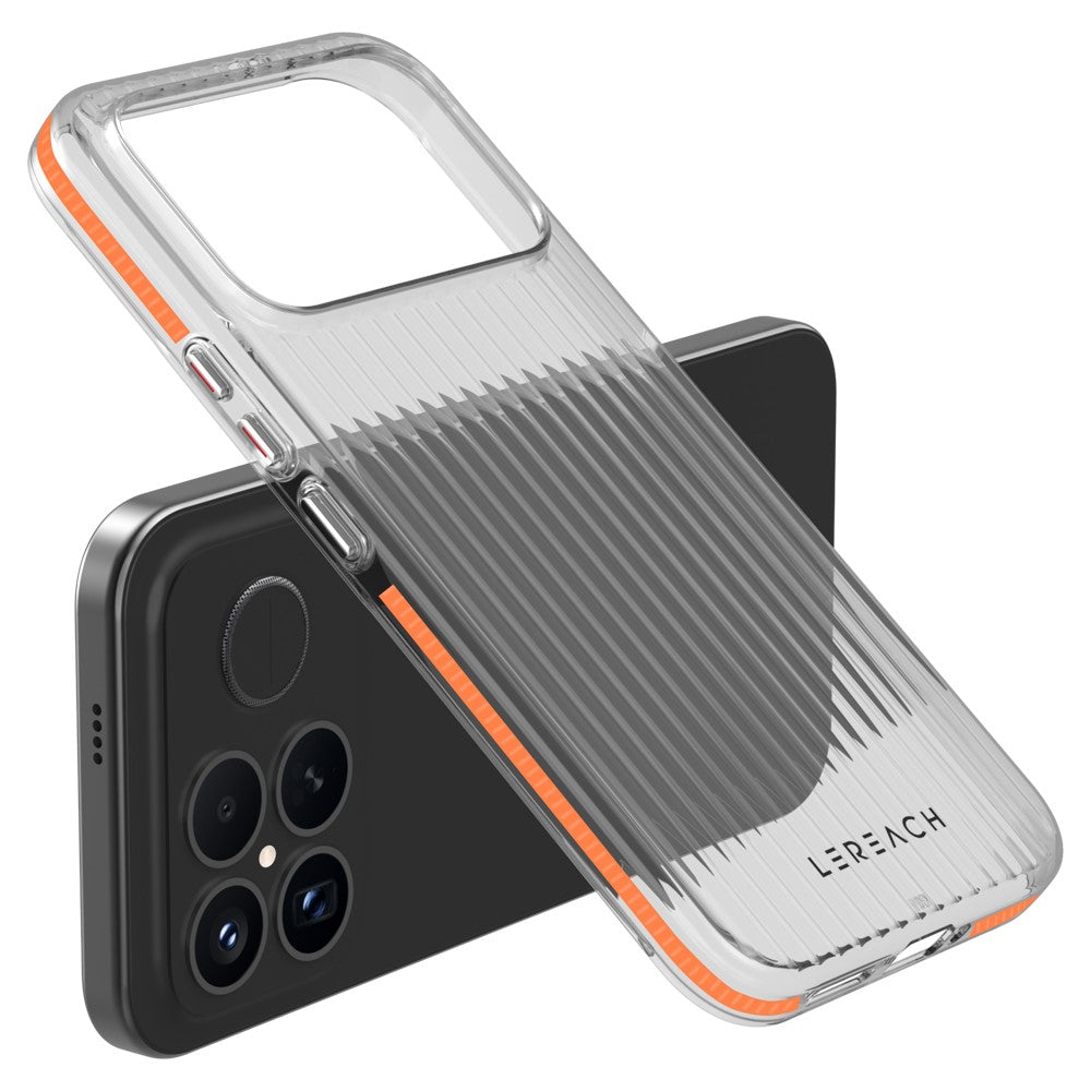 LEREACH TOC Series for Xiaomi Poco F8 Ultra / Redmi K90 Pro Max 5G Case Flowing Grid PC Phone Cover