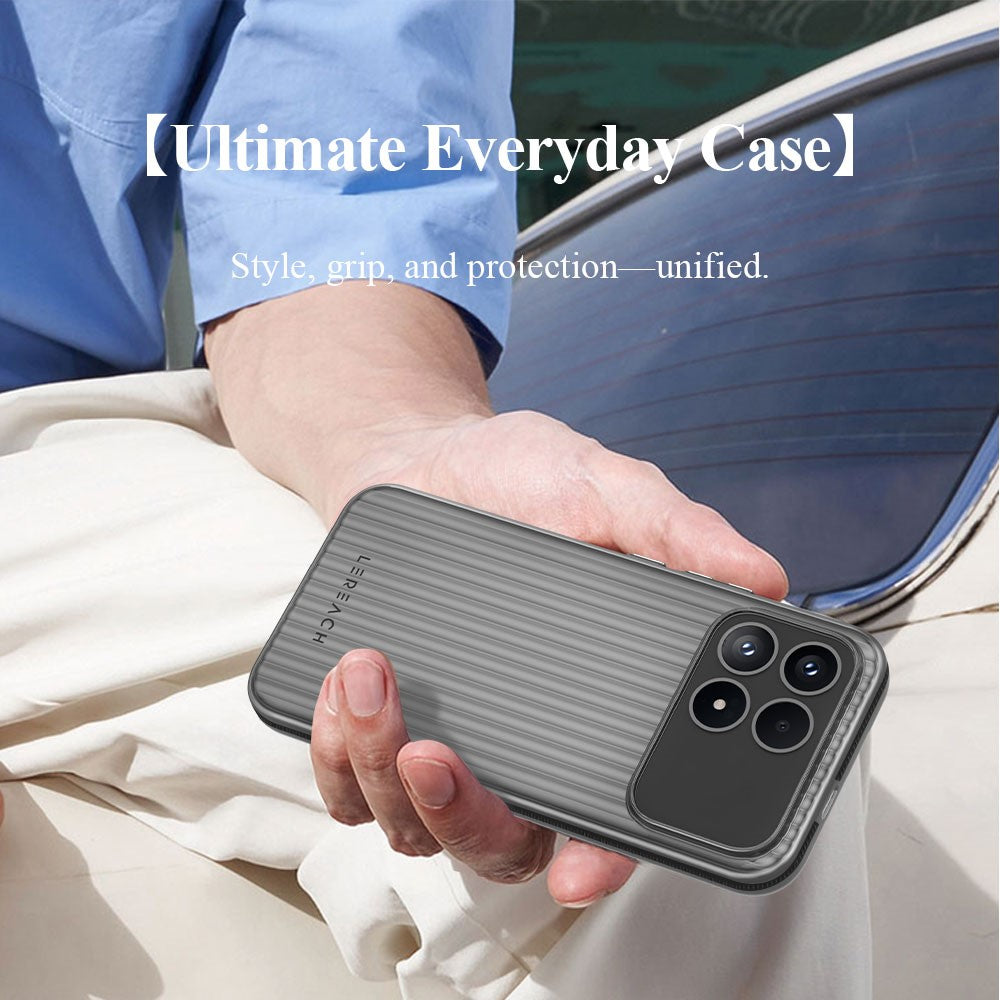 LEREACH TOC Series for Xiaomi Poco F8 Pro 5G / Redmi K90 5G Case Flowing Grid PC Phone Cover