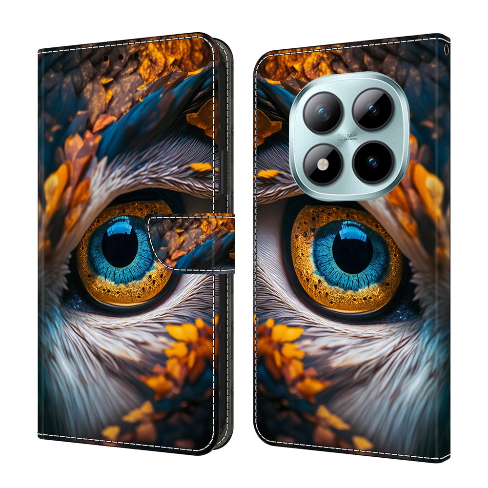 Xiaomi Poco M8 Pro 5G / Redmi Note 15 Pro+ 5G (Global) Plånboksfodral Mönstertryck PU-läder Flip Stand mobilskal