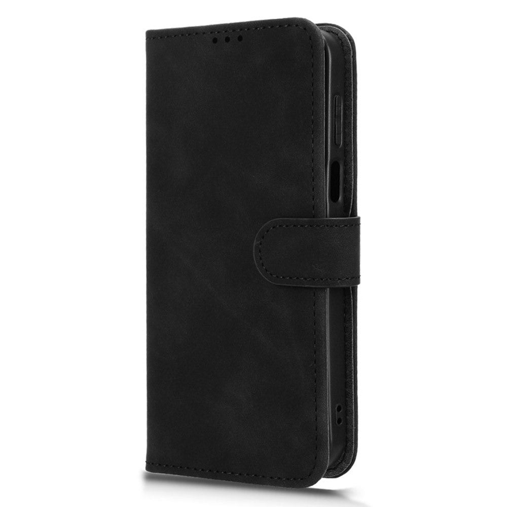 Läderfodral till Huawei Mate 80 Pro Max, stativ, fällbart läderfodral med dragkedja och vikbart mönster.