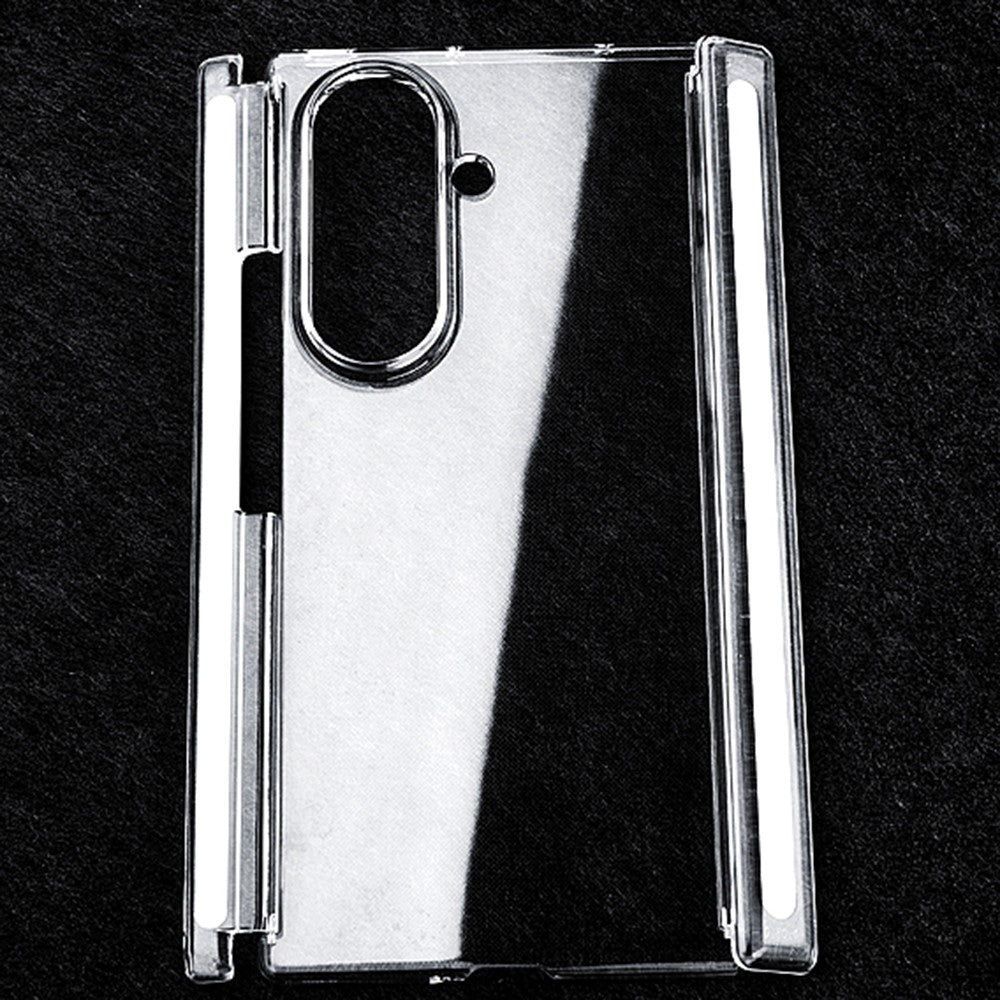 For Samsung Galaxy Z TriFold 5G Clear Case Hard PC Double Axis Anti-Scratch Phone Cover