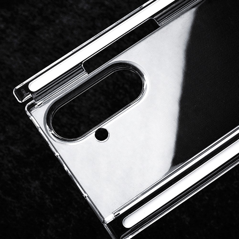 For Samsung Galaxy Z TriFold 5G Clear Case Hard PC Double Axis Anti-Scratch Phone Cover