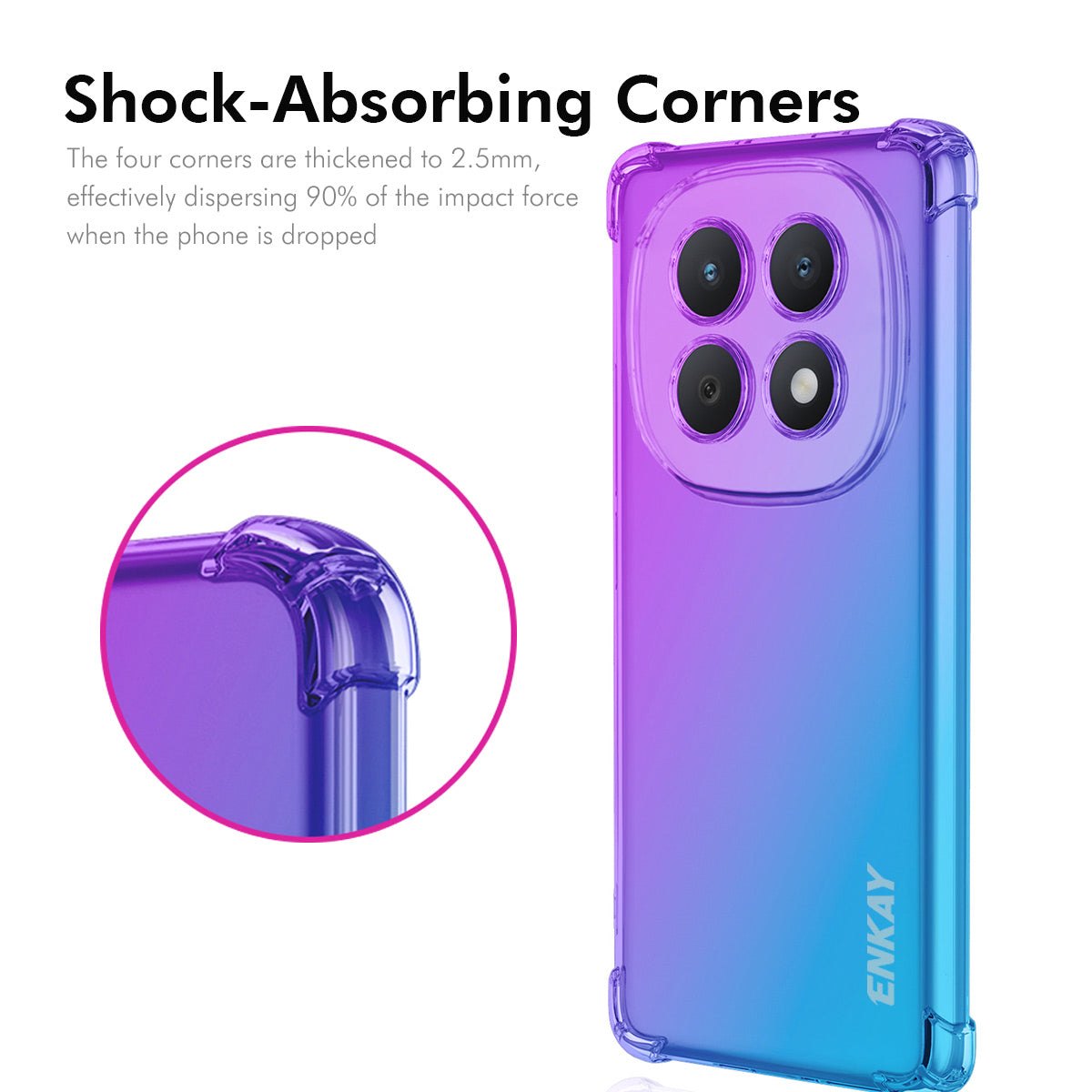 ENKAY For Xiaomi Poco M8 5G / Redmi Note 15 5G (Global) / 15 4G (Global) TPU Case  Thickened Four Corner Drop-proof Phone Back Cover