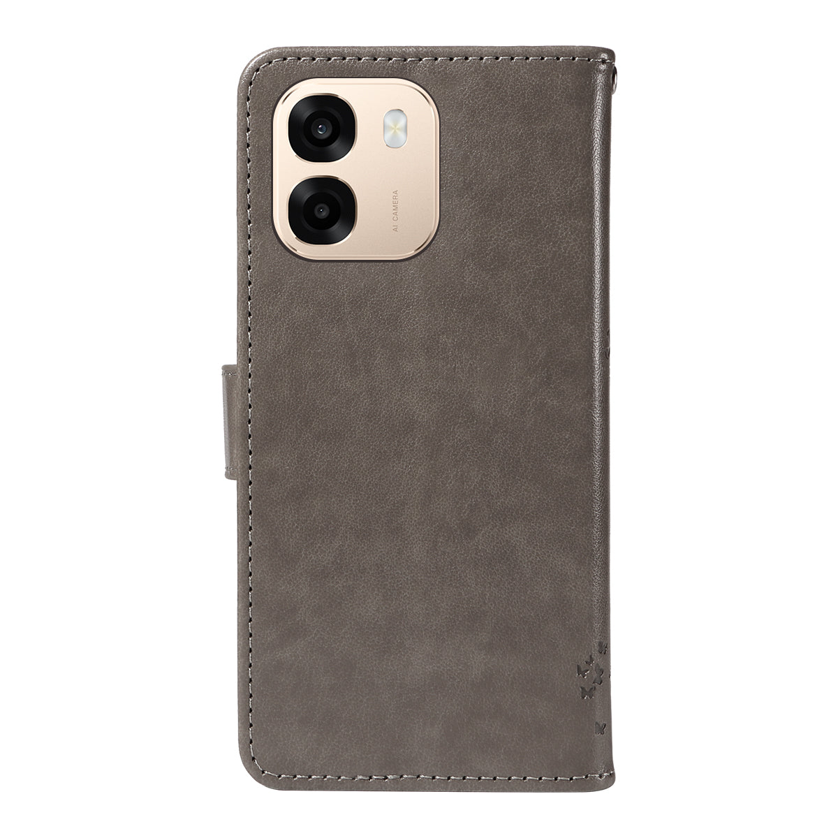 Oppo A6x 5G / A6x 4G / A6x 5G (Indien) / A6s 5G / A6 4G / A6 5G (Global) / A6t 4G / A6t 5G / A6t Pro 4G (Global) / A6c 4G-mobilcover med stativ, lædercover med kattemønster og mobilcover