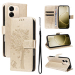 Oppo A6x 5G / A6x 4G / A6x 5G (Indien) / A6s 5G / A6 4G / A6 5G (Global) / A6t 4G / A6t 5G / A6t Pro 4G (Global) / A6c 4G-mobilcover med stativ, lædercover med kattemønster og mobilcover