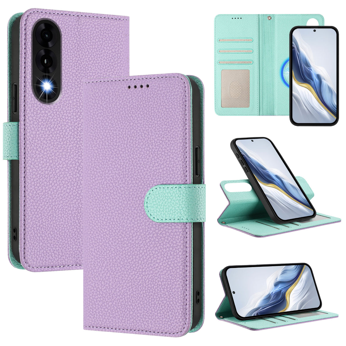 OnePlus Ace 5 Ultra 5G / OnePlus Nord 5 5G Läderfodral Avtagbart Plånboksfodral Magnetiskt mobilfodral med Handrem