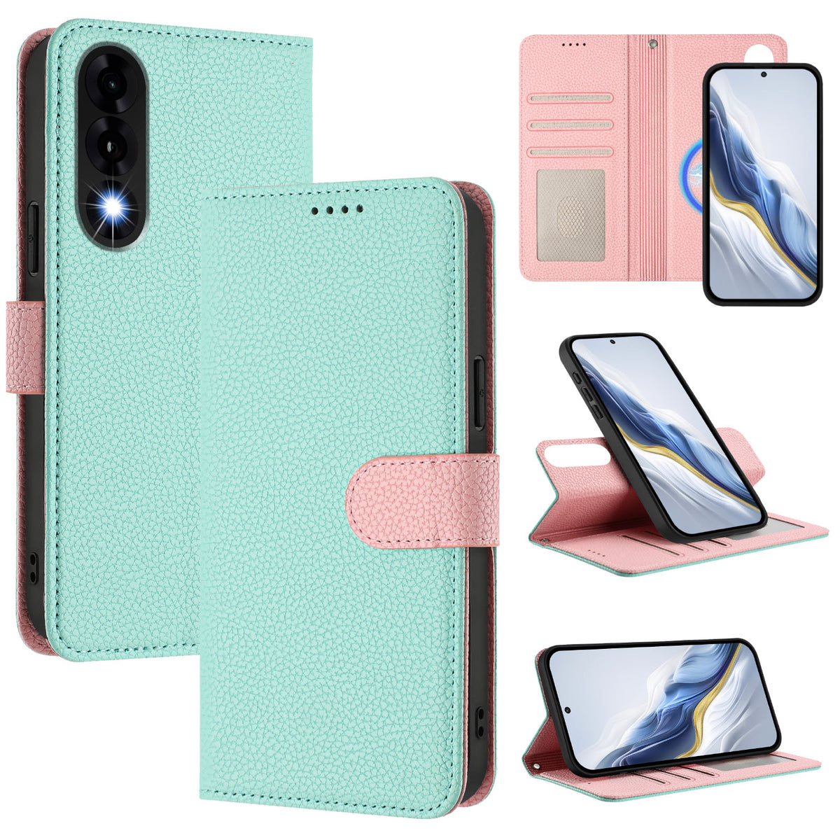 OnePlus Ace 5 Ultra 5G / OnePlus Nord 5 5G Läderfodral Avtagbart Plånboksfodral Magnetiskt mobilfodral med Handrem