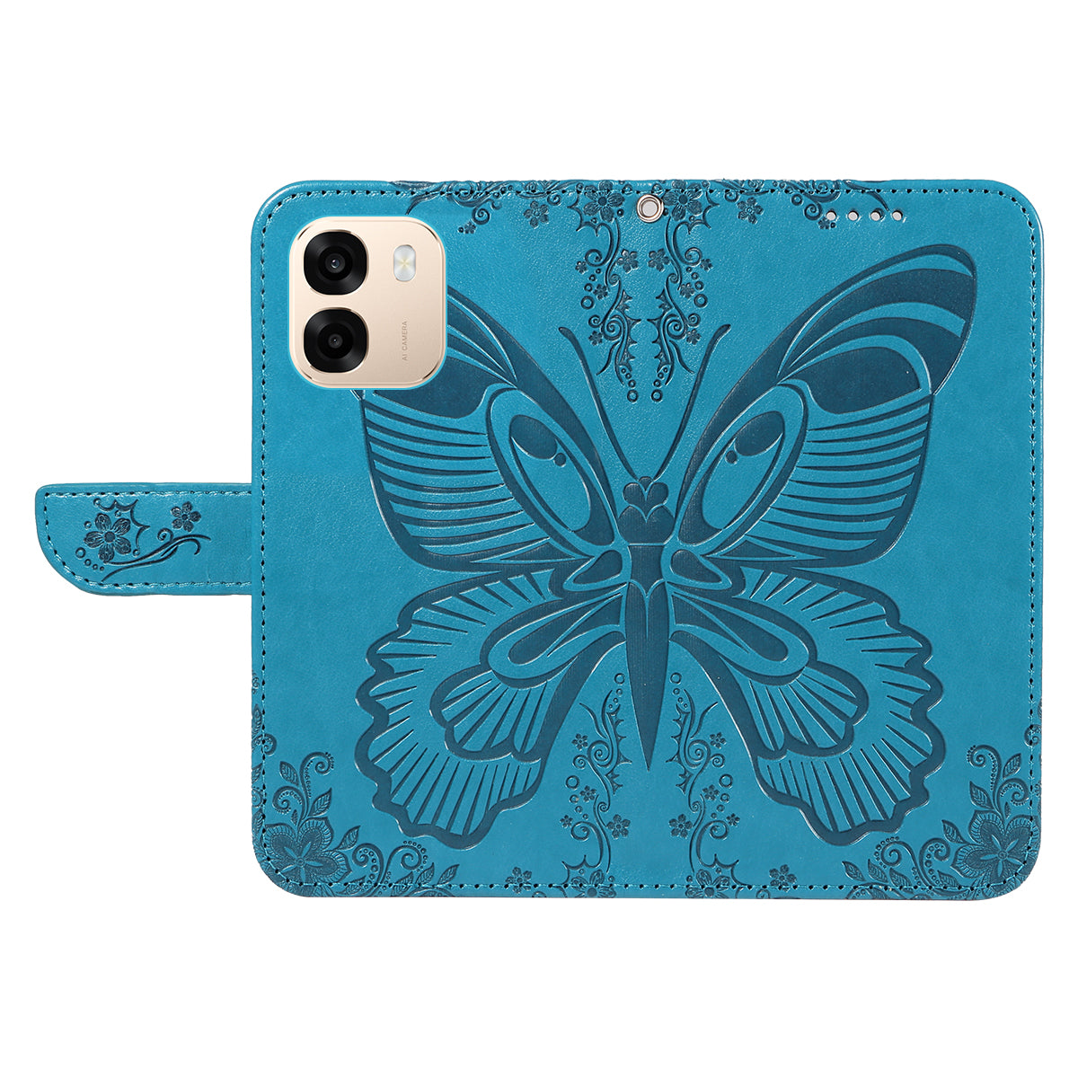 For Oppo A6x 5G / A6x 4G / A6x 5G (India) / A6s 5G / A6 4G / A6 5G (Global) / A6t 4G / A6t 5G / A6t Pro 4G (Global) / A6c 4G Case Butterfly Pattern PU Leather Folio Flip Phone Cover