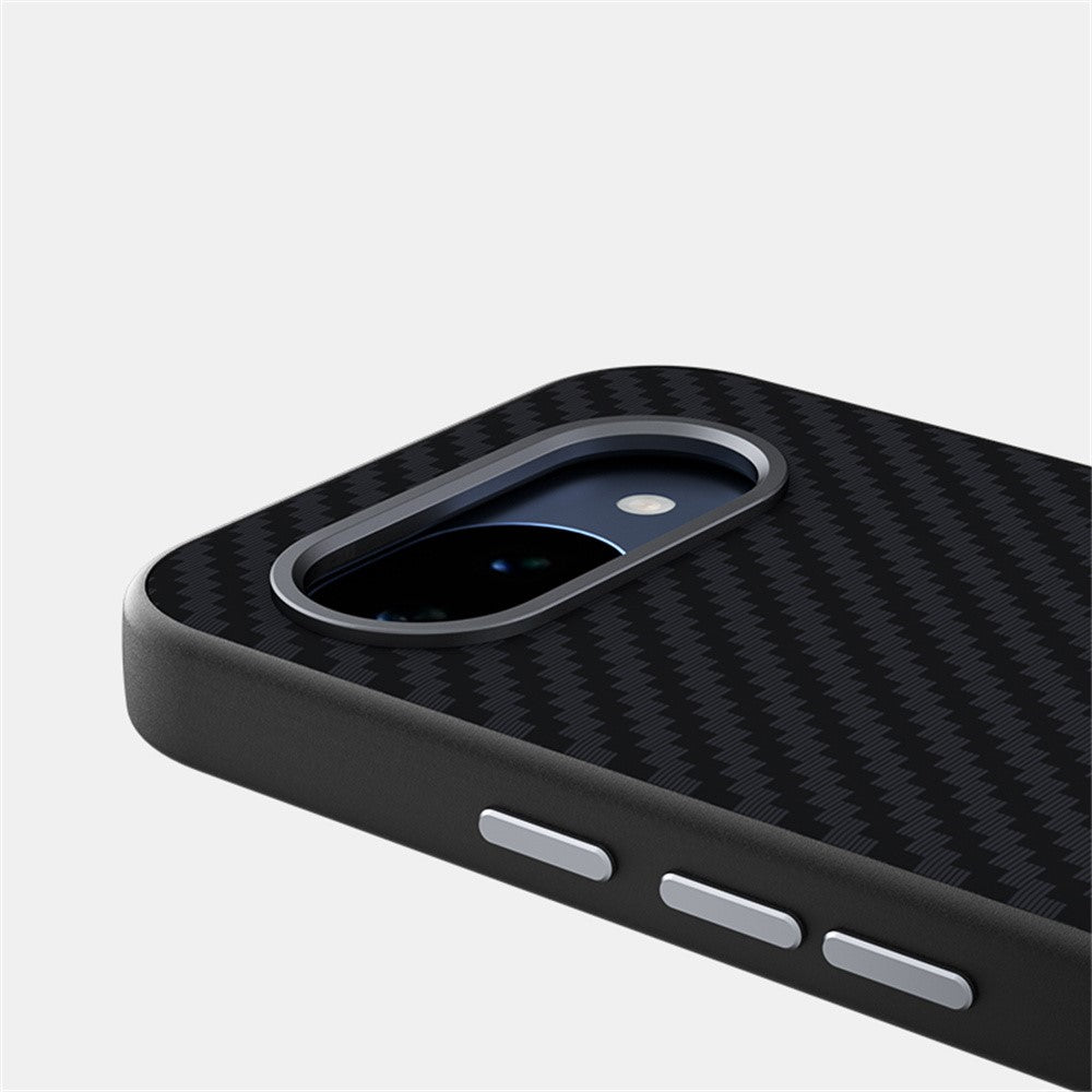 ABEEL For Google Pixel 10a Magnetic Case Carbon Fiber Texture Phone Back Cover