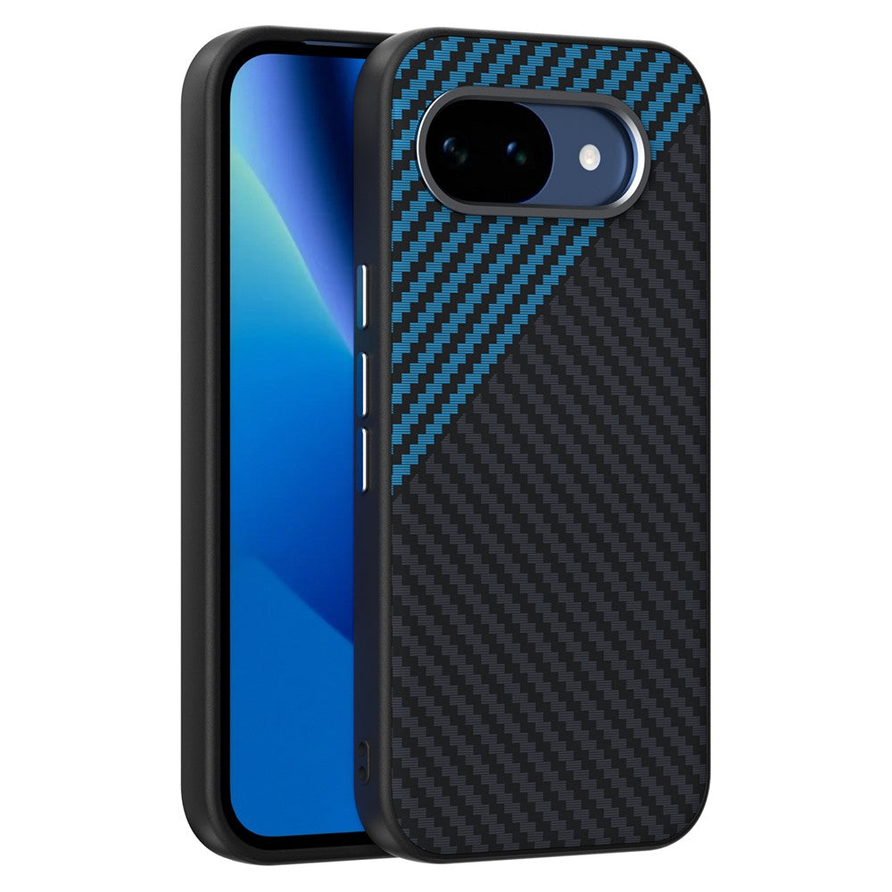 ABEEL For Google Pixel 10a Magnetic Case Carbon Fiber Texture Phone Back Cover