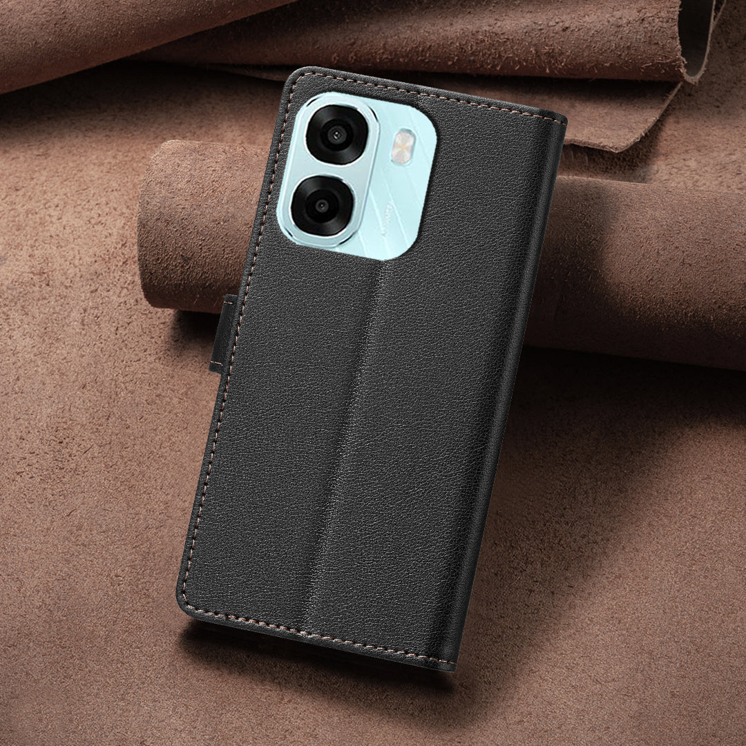 BINFEN COLOR For Oppo A6x 5G / A6x 4G / A6 5G (Global) Leather Case BF32 Wallet RFID Blocking Phone Cover