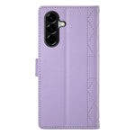 For Samsung Galaxy A57 5G Wallet Case Rhombus Stitching Stand Leather Phone Cover with Long / Short Strap