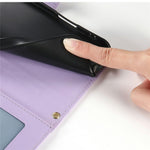 For Samsung Galaxy A57 5G Wallet Case Rhombus Stitching Stand Leather Phone Cover with Long / Short Strap