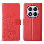 For Xiaomi Redmi Note 15 Pro 4G (Global) Wallet Case Butterfly Floral Imprint PU Leather Phone Cover with Wrist Strap