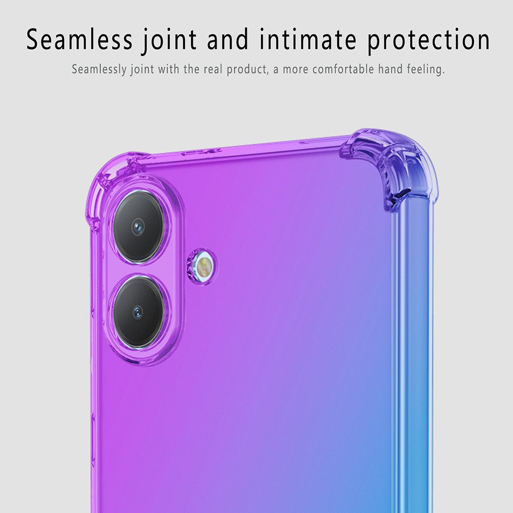 Til Samsung Galaxy A08 5G / A07 5G / A07 4G cover – TPU anti-drop telefoncover med gradientfarve