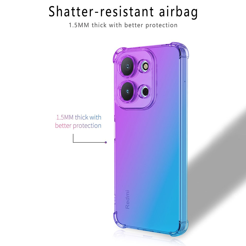 Phone Case For Xiaomi Redmi 15C 4G (Global) (171mm)  /  15C 5G (Global) (171mm)  /  Poco C85 4G (171mm) Gradient Color TPU Anti-Drop Cover