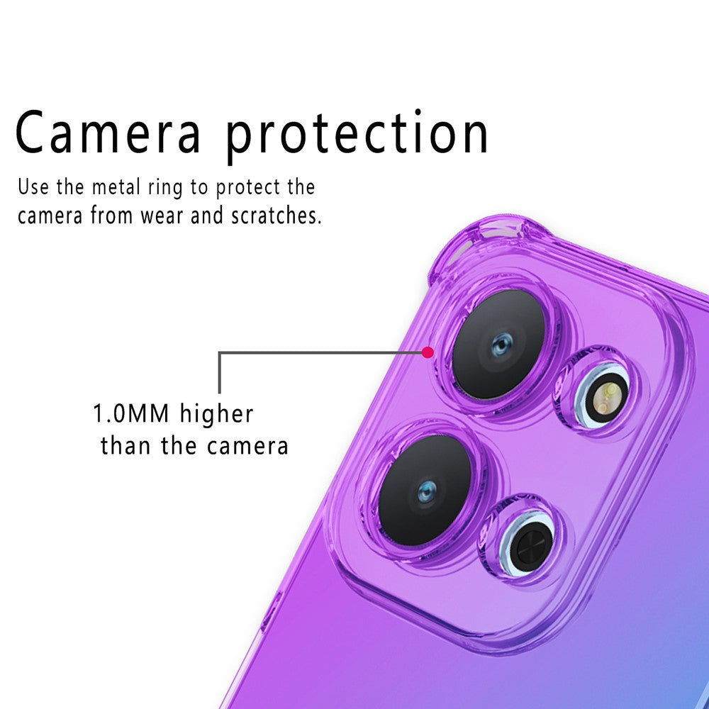 Phone Case For Xiaomi Redmi 15C 4G (Global) (171mm)  /  15C 5G (Global) (171mm)  /  Poco C85 4G (171mm) Gradient Color TPU Anti-Drop Cover
