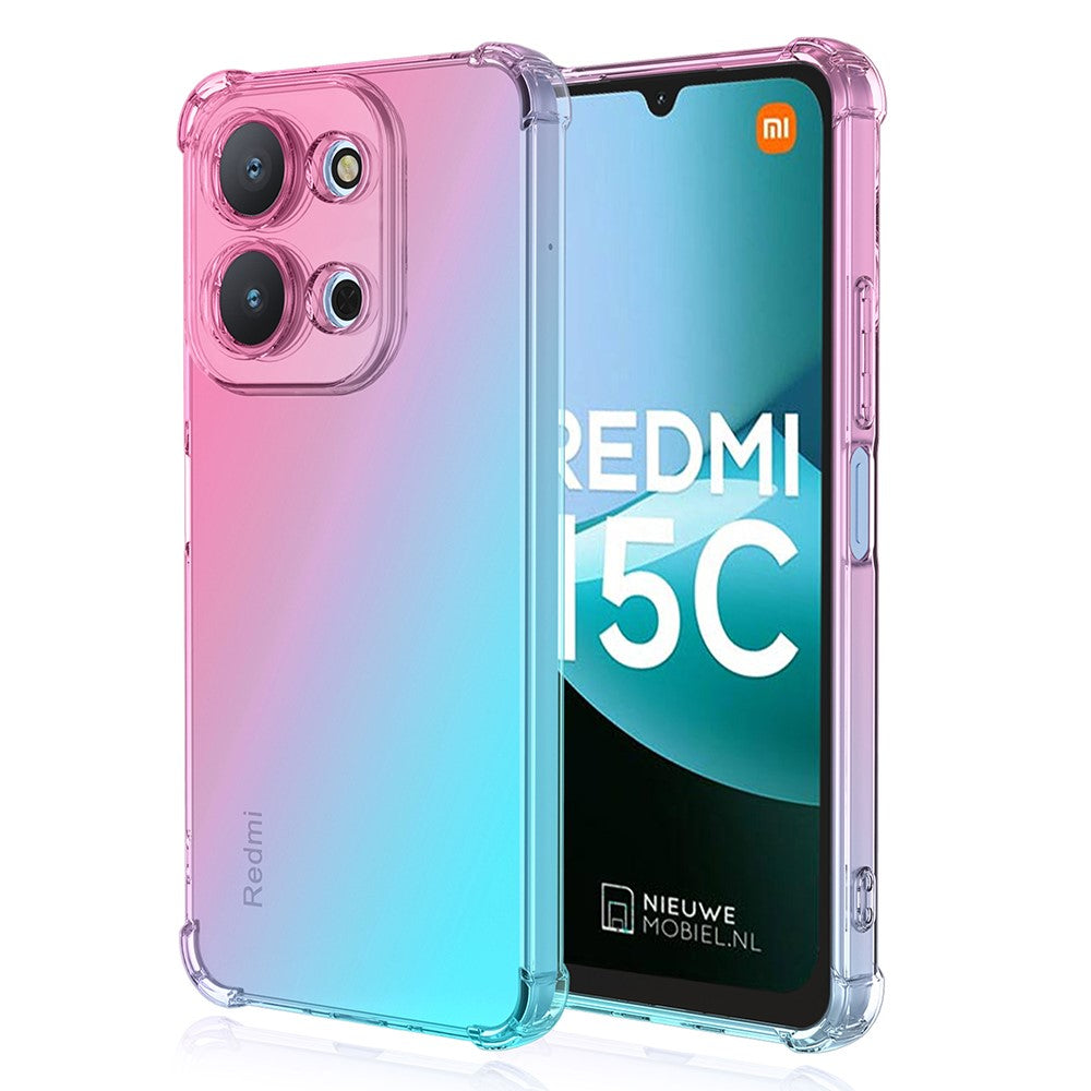 Phone Case For Xiaomi Redmi 15C 4G (Global) (171mm)  /  15C 5G (Global) (171mm)  /  Poco C85 4G (171mm) Gradient Color TPU Anti-Drop Cover