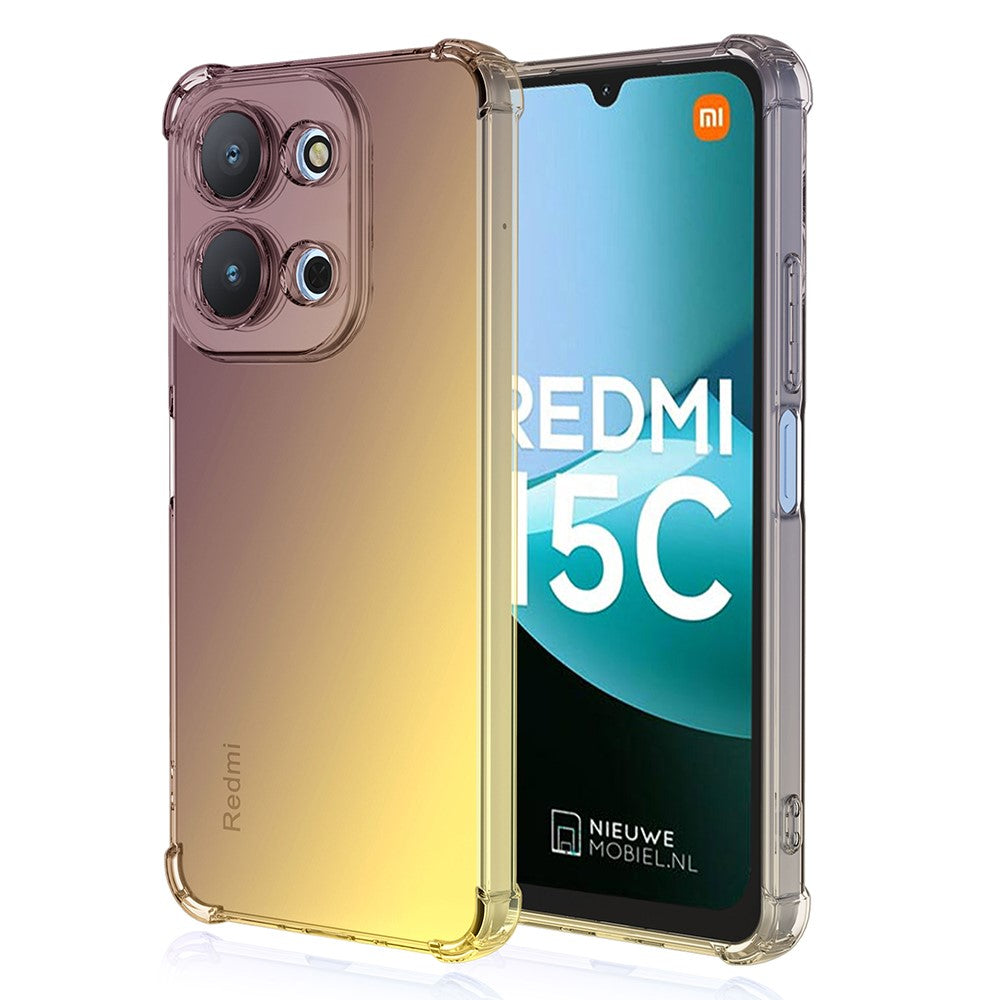 Phone Case For Xiaomi Redmi 15C 4G (Global) (171mm)  /  15C 5G (Global) (171mm)  /  Poco C85 4G (171mm) Gradient Color TPU Anti-Drop Cover