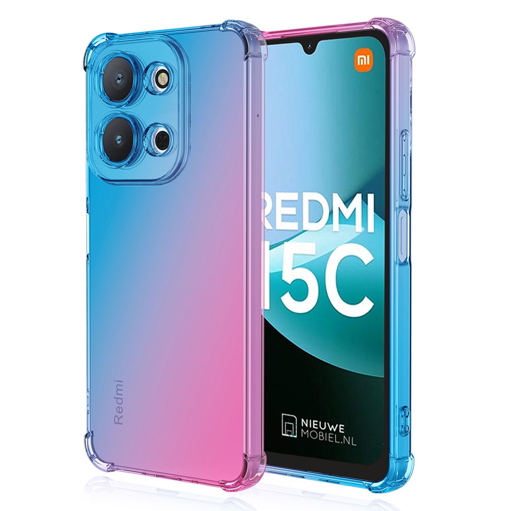 Phone Case For Xiaomi Redmi 15C 4G (Global) (171mm)  /  15C 5G (Global) (171mm)  /  Poco C85 4G (171mm) Gradient Color TPU Anti-Drop Cover