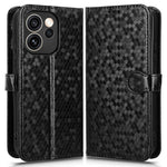 For Oppo Reno15 Pro Max 5G (Global) / Reno15 Pro 5G (China) Wallet Case Dot Pattern Imprint PU Leather Phone Cover with Wrist Strap