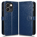 For Oppo Reno15 Pro Max 5G (Global) / Reno15 Pro 5G (China) Wallet Case Dot Pattern Imprint PU Leather Phone Cover with Wrist Strap