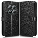 For Xiaomi Redmi Note 15 Pro 4G (Global) Wallet Case Dot Pattern Imprint PU Leather Phone Cover with Wrist Strap