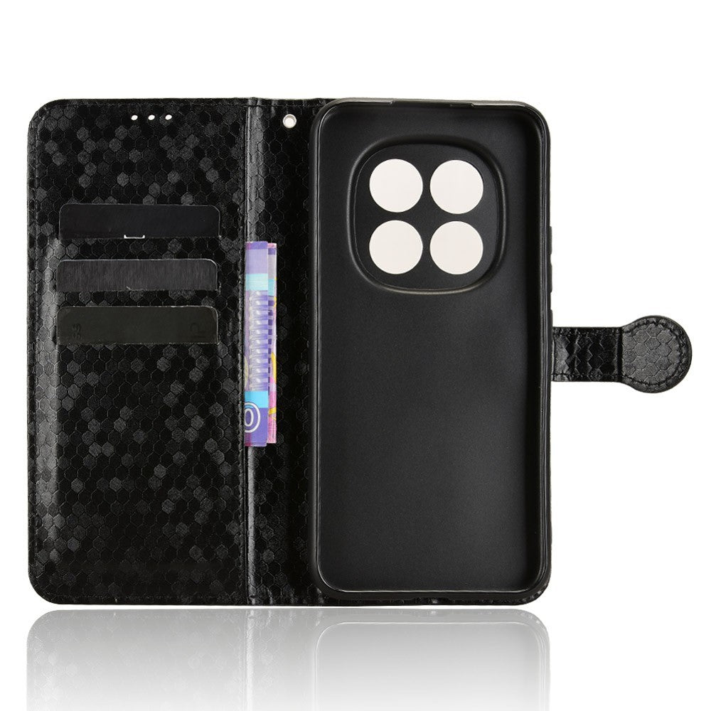 For Xiaomi Redmi Note 15 Pro 4G (Global) Wallet Case Dot Pattern Imprint PU Leather Phone Cover with Wrist Strap