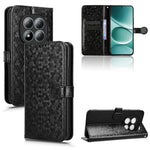 For Xiaomi Redmi Note 15 Pro 4G (Global) Wallet Case Dot Pattern Imprint PU Leather Phone Cover with Wrist Strap