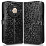 Wallet Case For Huawei Mate 80  /  Mate 80 Pro Dot Pattern Imprint PU Leather Phone Cover with Wrist Strap