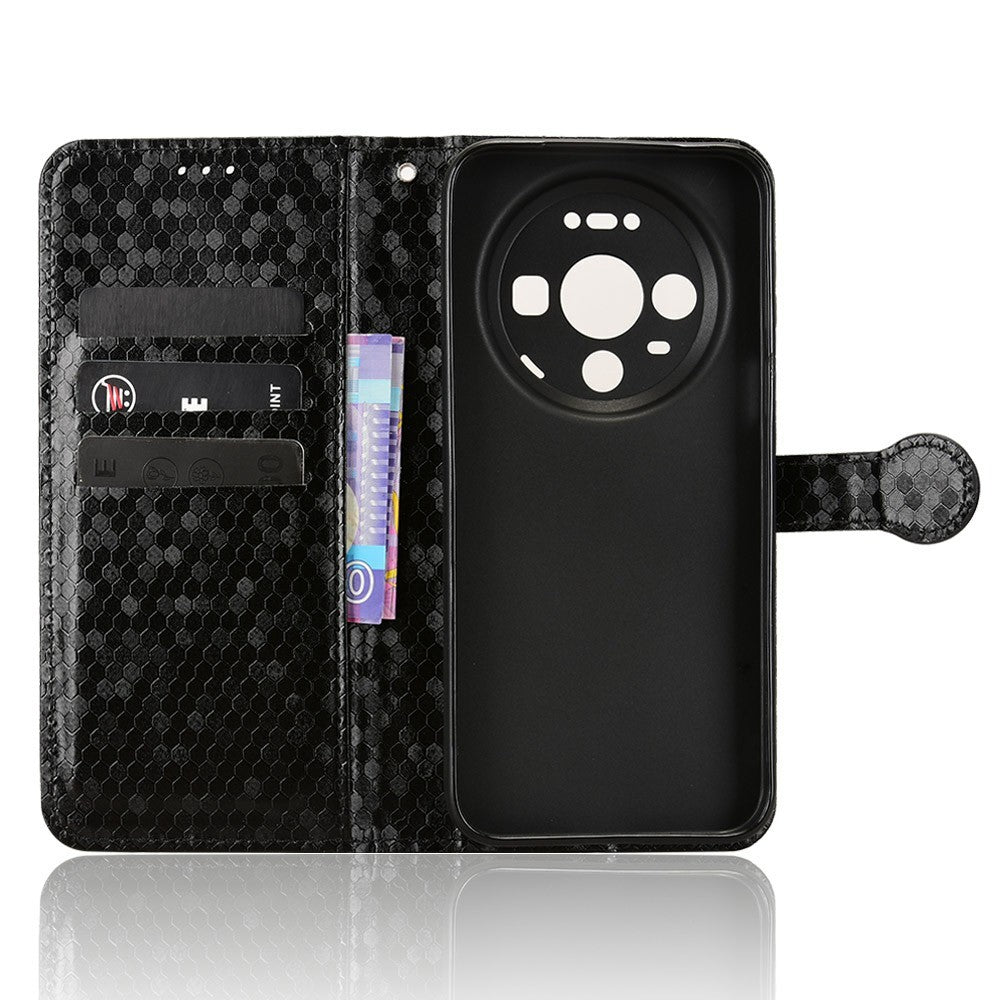 Wallet Case For Huawei Mate 80  /  Mate 80 Pro Dot Pattern Imprint PU Leather Phone Cover with Wrist Strap