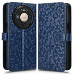 Wallet Case For Huawei Mate 80  /  Mate 80 Pro Dot Pattern Imprint PU Leather Phone Cover with Wrist Strap