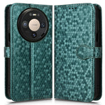 Wallet Case For Huawei Mate 80  /  Mate 80 Pro Dot Pattern Imprint PU Leather Phone Cover with Wrist Strap