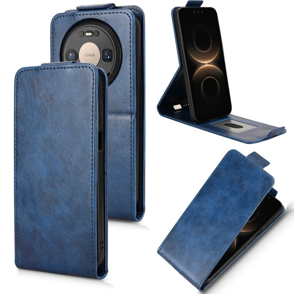 For Huawei Mate 80 / Mate 80 Pro Stand Case Magnetic Clasp Vertical Flip Leather Phone Cover with Card Holder