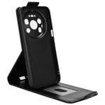 Huawei Mate 80 Pro Max Stativskal Magnetiskt Spänne Vertikalt Flip Lädermobilskal med Korthållare