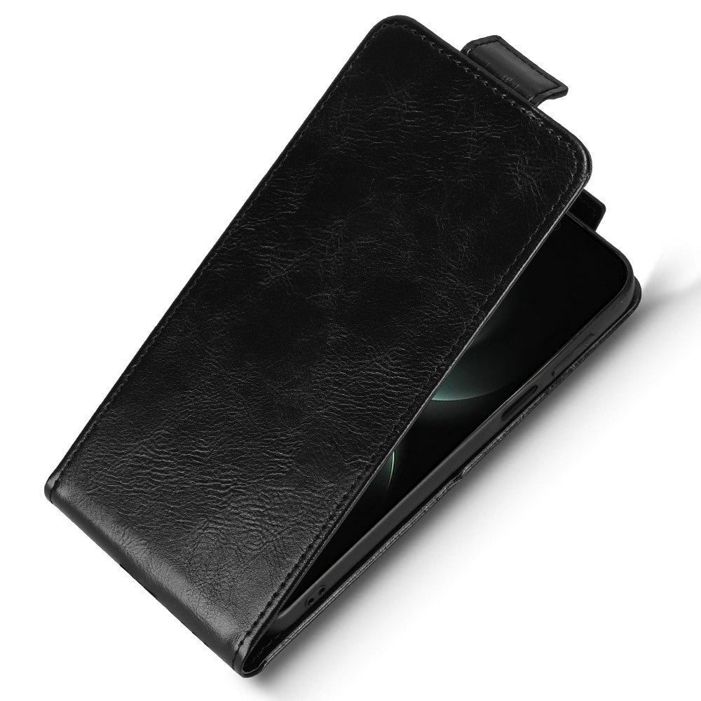 Huawei Mate 80 Pro Max Stativskal Magnetiskt Spänne Vertikalt Flip Lädermobilskal med Korthållare