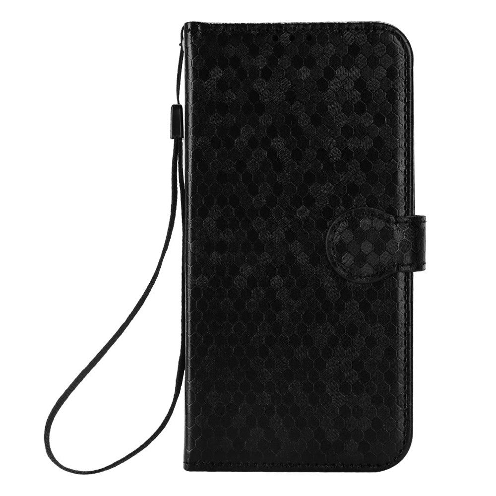 For Huawei Mate 80 Pro Max Wallet Case Dot Pattern Imprint PU Leather Phone Cover with Wrist Strap