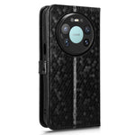 For Huawei Mate 80 Pro Max Wallet Case Dot Pattern Imprint PU Leather Phone Cover with Wrist Strap