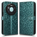 For Huawei Mate 80 Pro Max Wallet Case Dot Pattern Imprint PU Leather Phone Cover with Wrist Strap